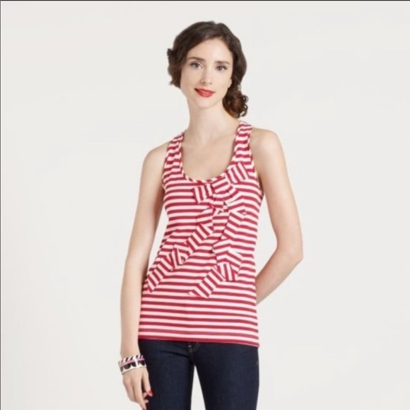 Kate Spade nautical stripe tank with bow detail - Picture 3 of 3